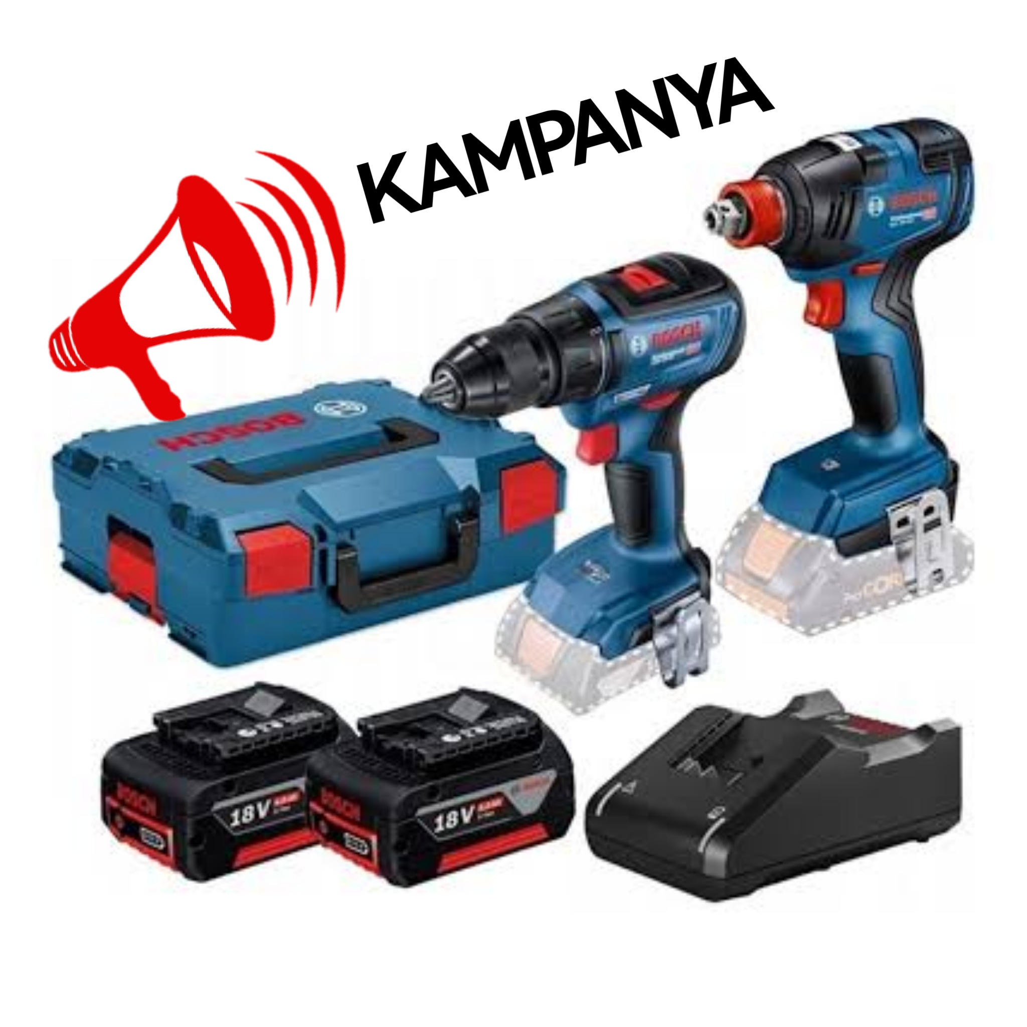 GSR 18 V-50 + GDX 18V-200 (2X4 AH+L BOX)