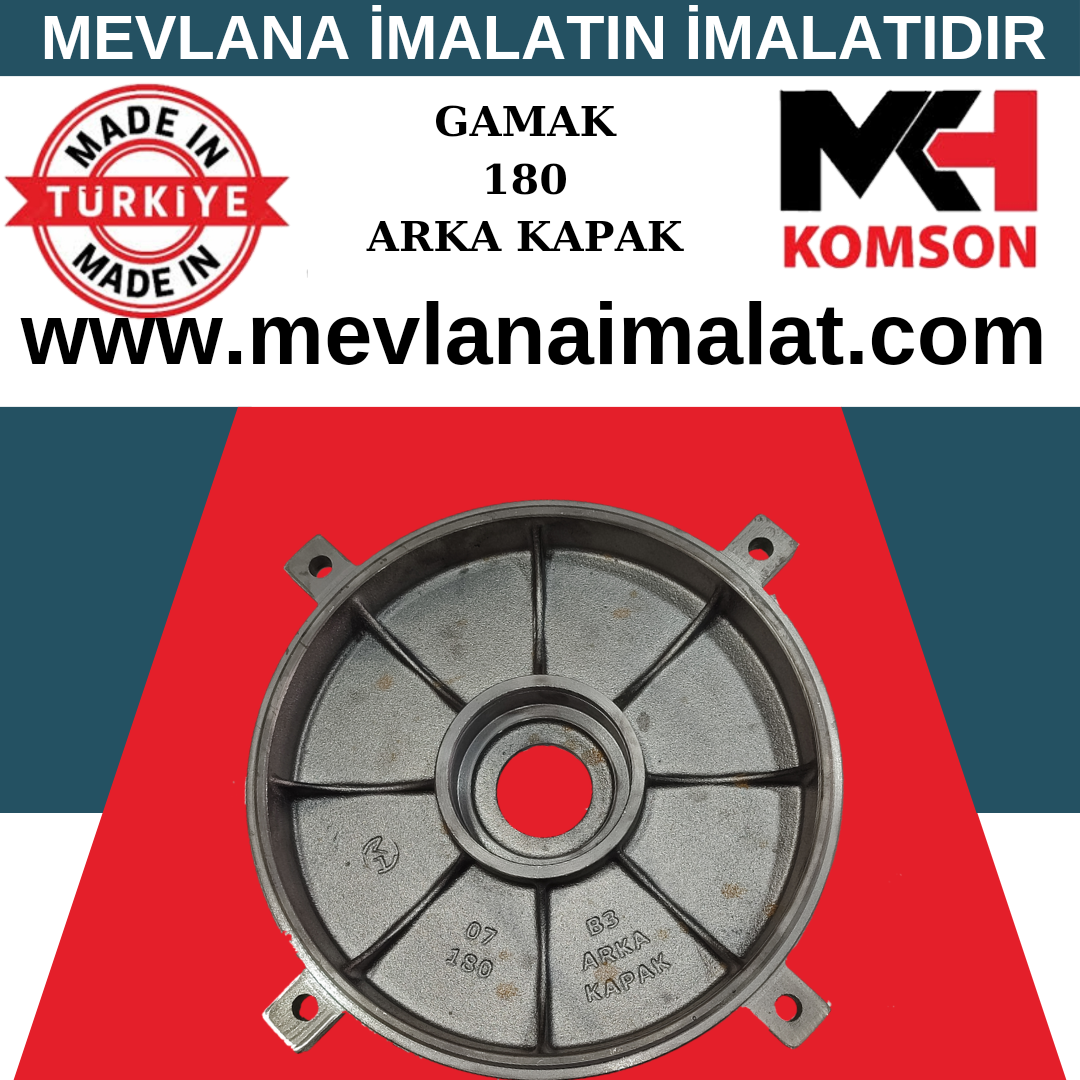 Gamak 180 tip Arka Kapak Rulman Kapağı